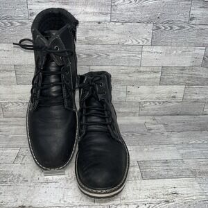 B-52 Bullboxer Chukka Boots Black Leather Casual Boots‎ Men Size 12